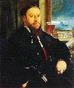 Christoph Amberger Portrait of Matthaus Schwarz Spain oil painting artist